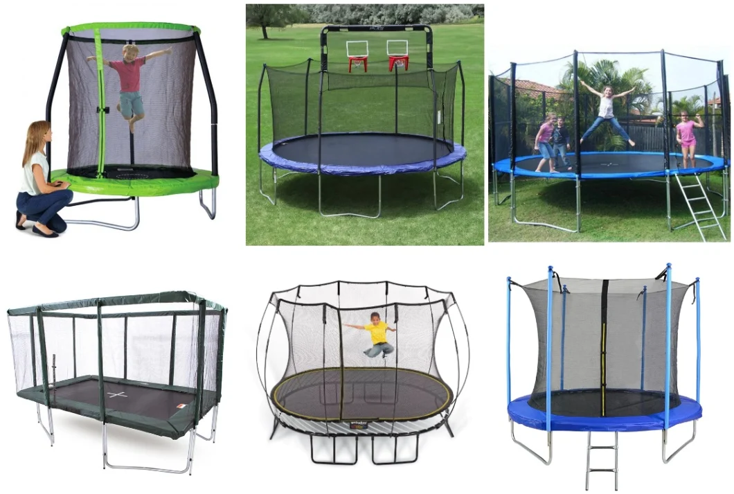 Popular Round Outdoor Trampoline Mini Kids Jumping Trampoline Backyard Trampoline 12FT