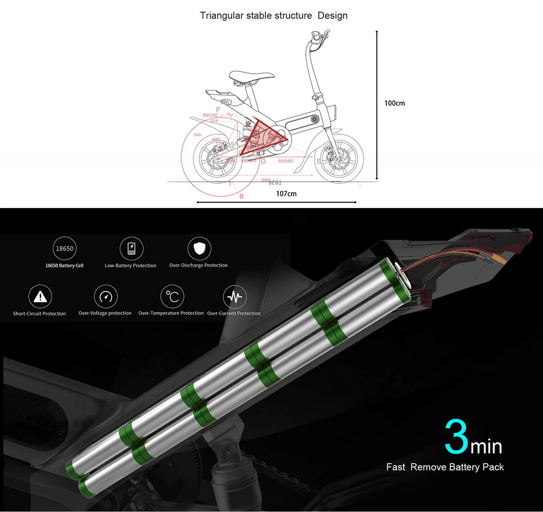 EU/ USA Dropshipping 14inch Electric Mini Bike