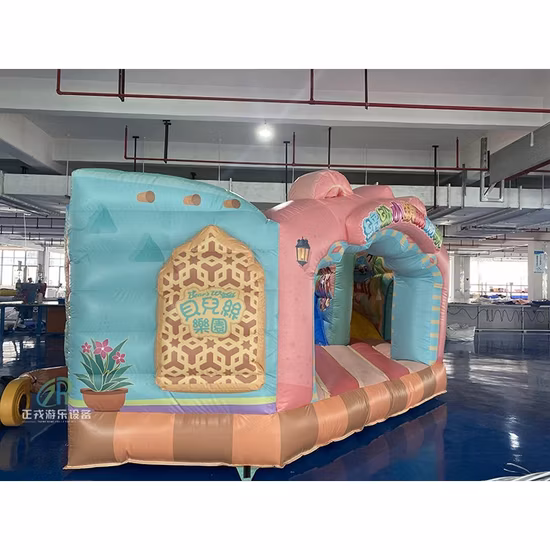 Kleines rechteckiges Mini-Trampolin für Kinder im Innenbereich, aufblasbares Kindertrampolin