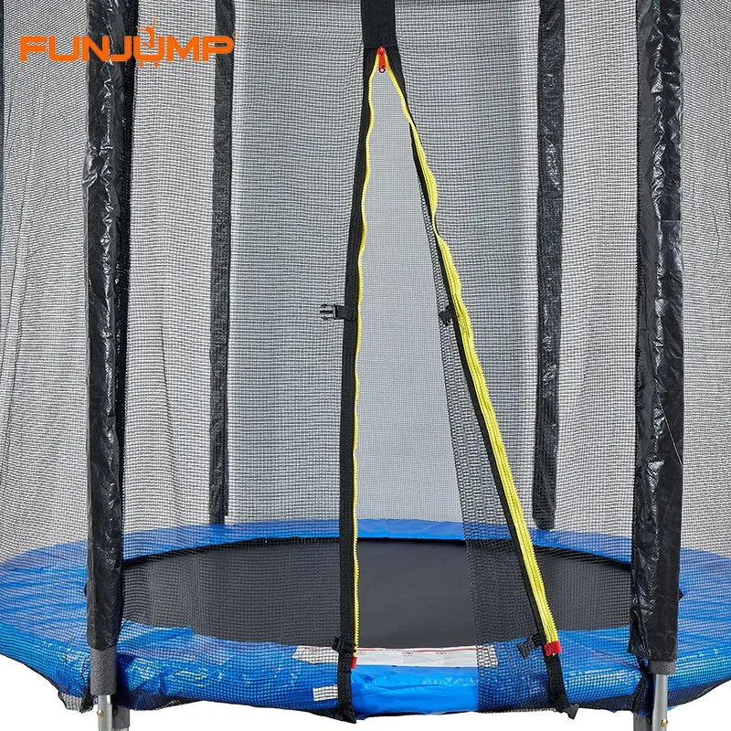 Rundes Feder-Trampolin für Kinder im Freien, 14 Fuß, mit Gehäuse, Fitness-Trampolin